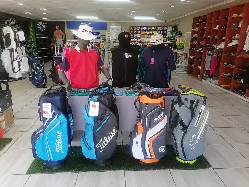 Interior of the well-stocked Pro Shop at Royal Oak Golf Club.